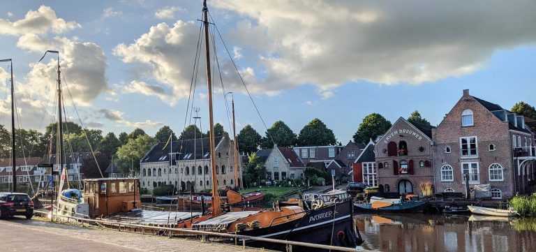 dokkum, town, canal